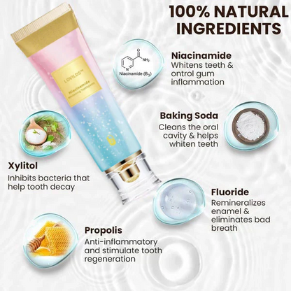 🔥Final 3 Hours: 60% OFF Nicotinamide Whitening Toothpaste